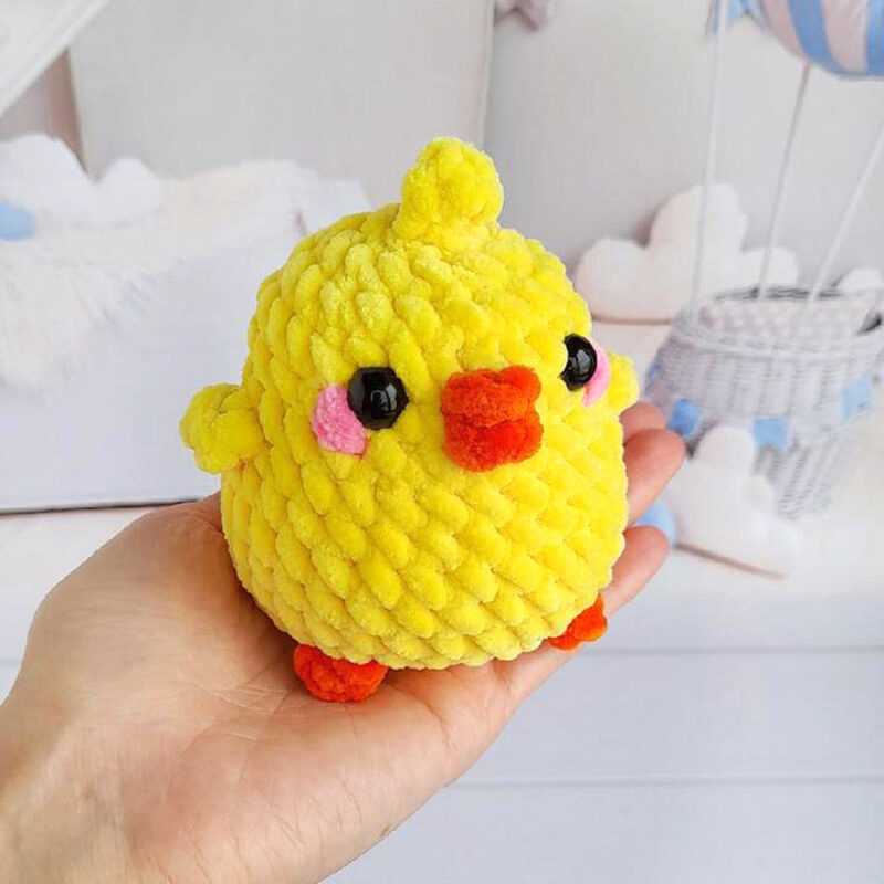 Цыпленок крючком схема амигуруми