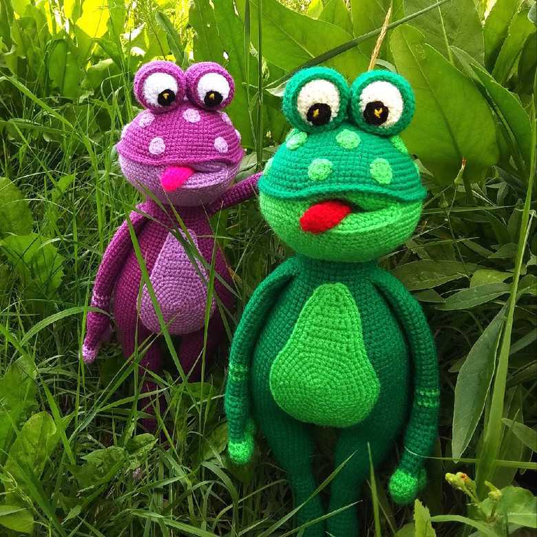 лягушка крючком схема амигуруми