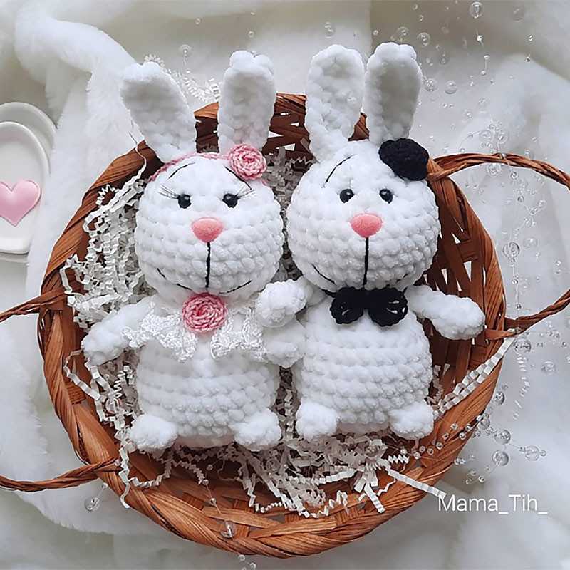 зайчик крючком схема амигуруми