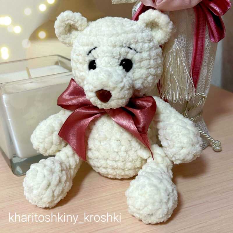 Плюшевый мишка крючком схема амигуруми