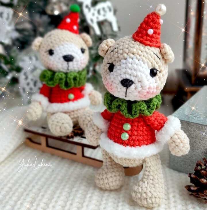 мишка крючком схема амигуруми