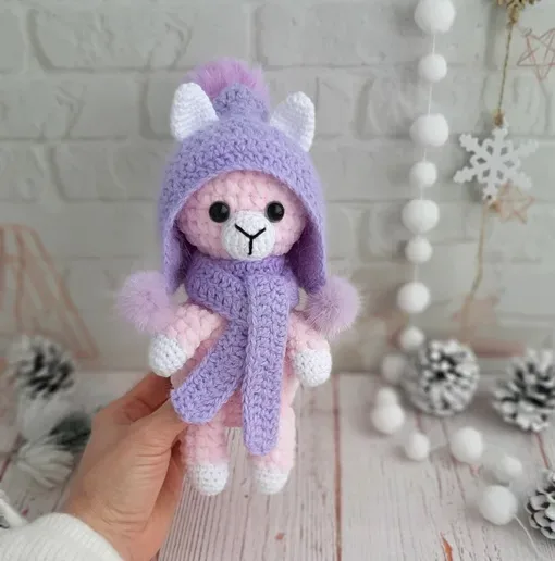 хема Альпака Олли амигуруми крючком