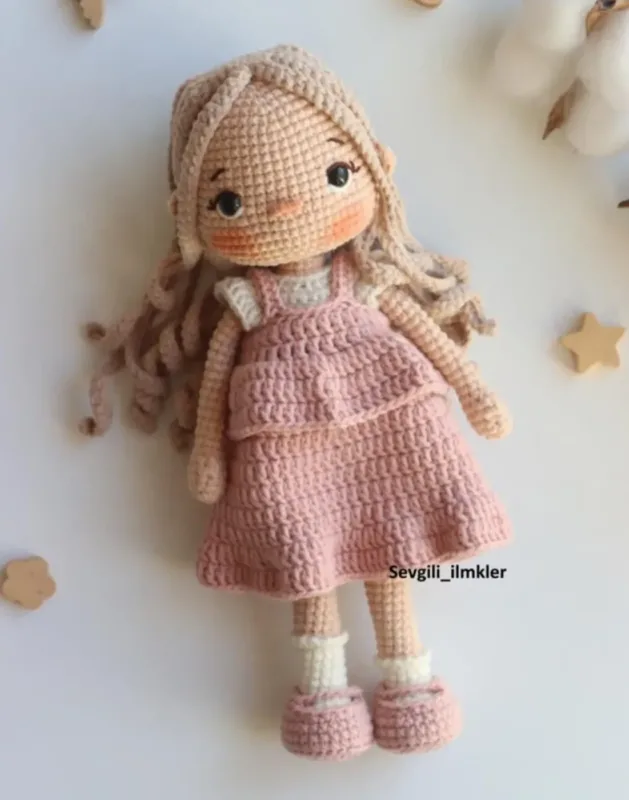 схема кукла Линда амигуруми крючком
