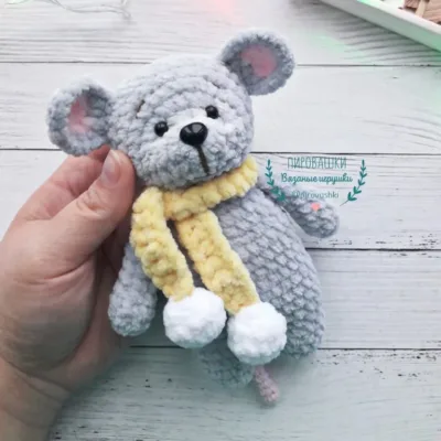 схема Мышонок крючком амигуруми