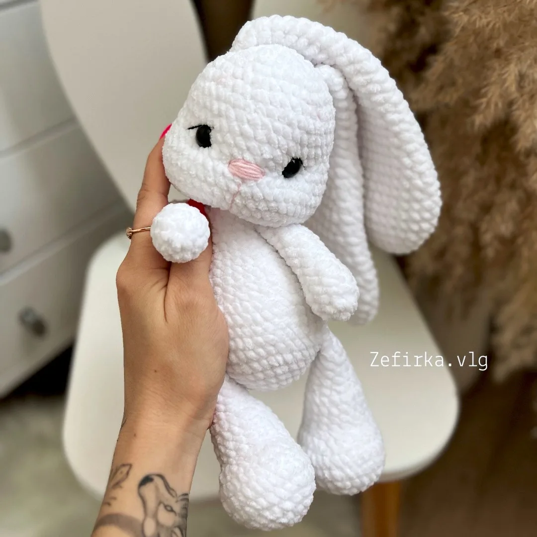 схема Зайка Эля крючком амигуруми