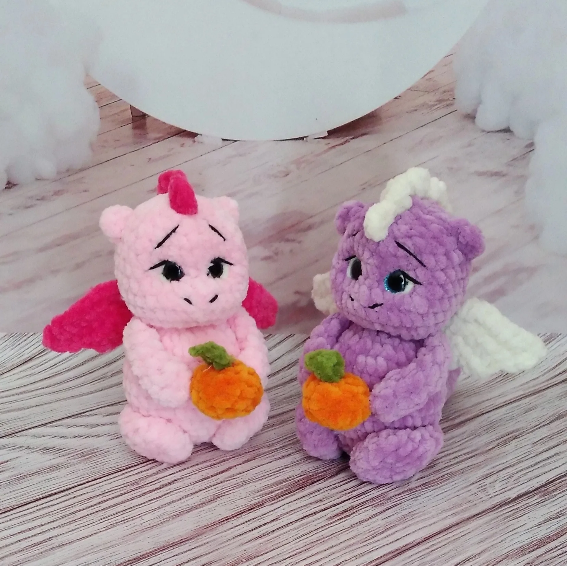 схема Дракончик крючком амигуруми